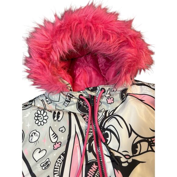 Looney Tunes Puffer Jacket Size Small - Picture 5 of 7